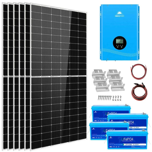 SunGold Complete Off Grid Solar Kit 6,000W